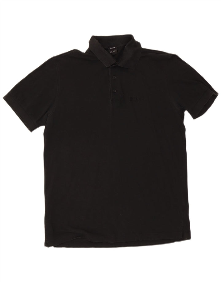 Hugo Boss Herre poloshirt Medium Sort Bomuld