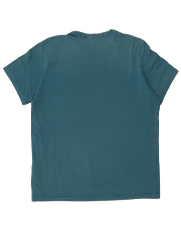 JACK WILLS Herre Classic Fit T-Shirt Top Medium Blue Bomuld