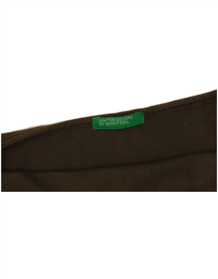 BENETTON Dame Crop Cami Top UK 4 XS Khaki