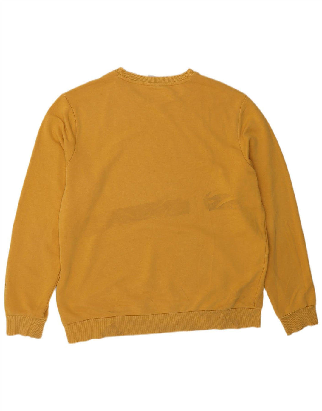 Puma Herre Regular Fit Sweatshirt Jumper XL Gul Bomuld