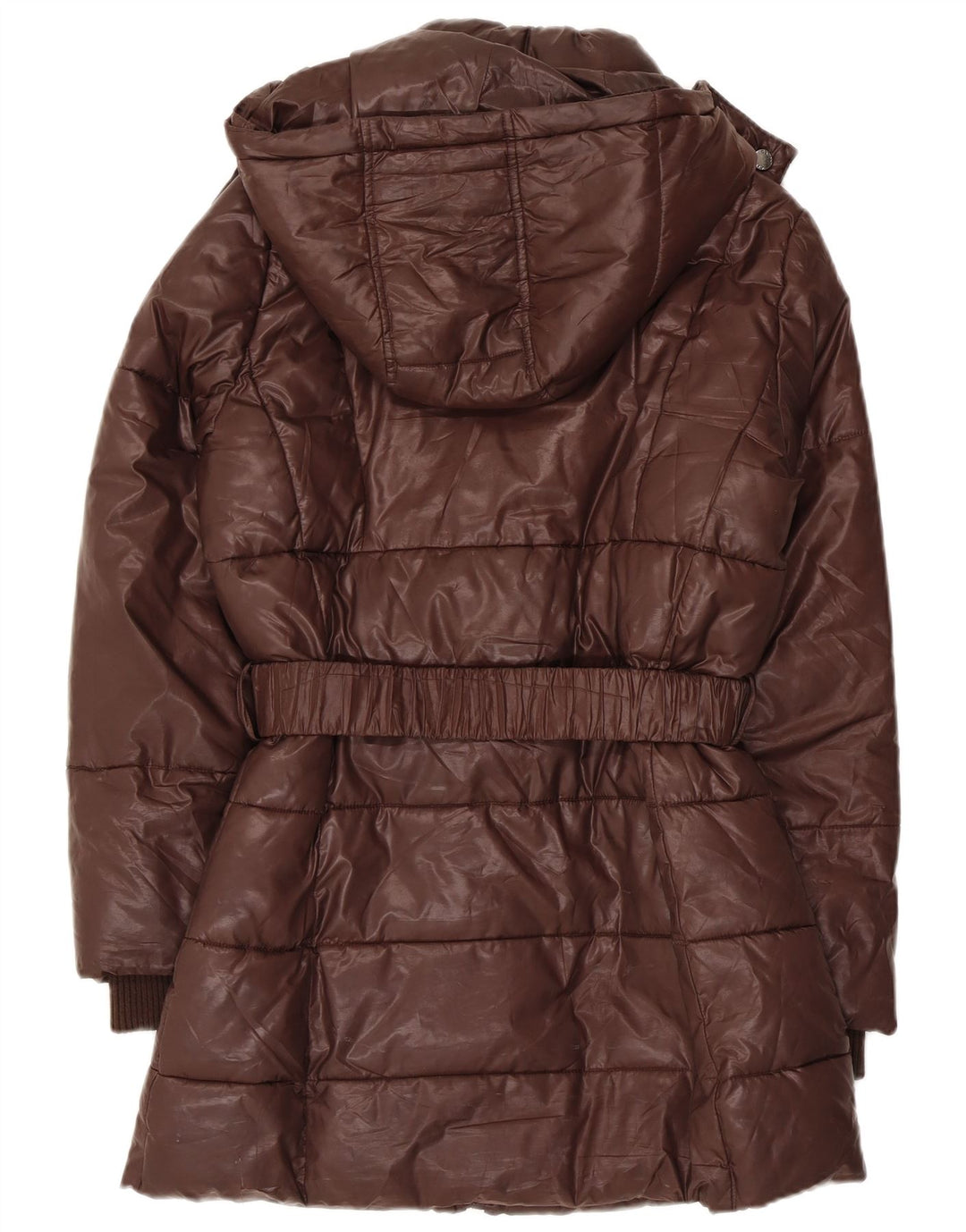 Gaudi Dame Hætte Polstret Frakke IT 42 Medium Brun Polyester
