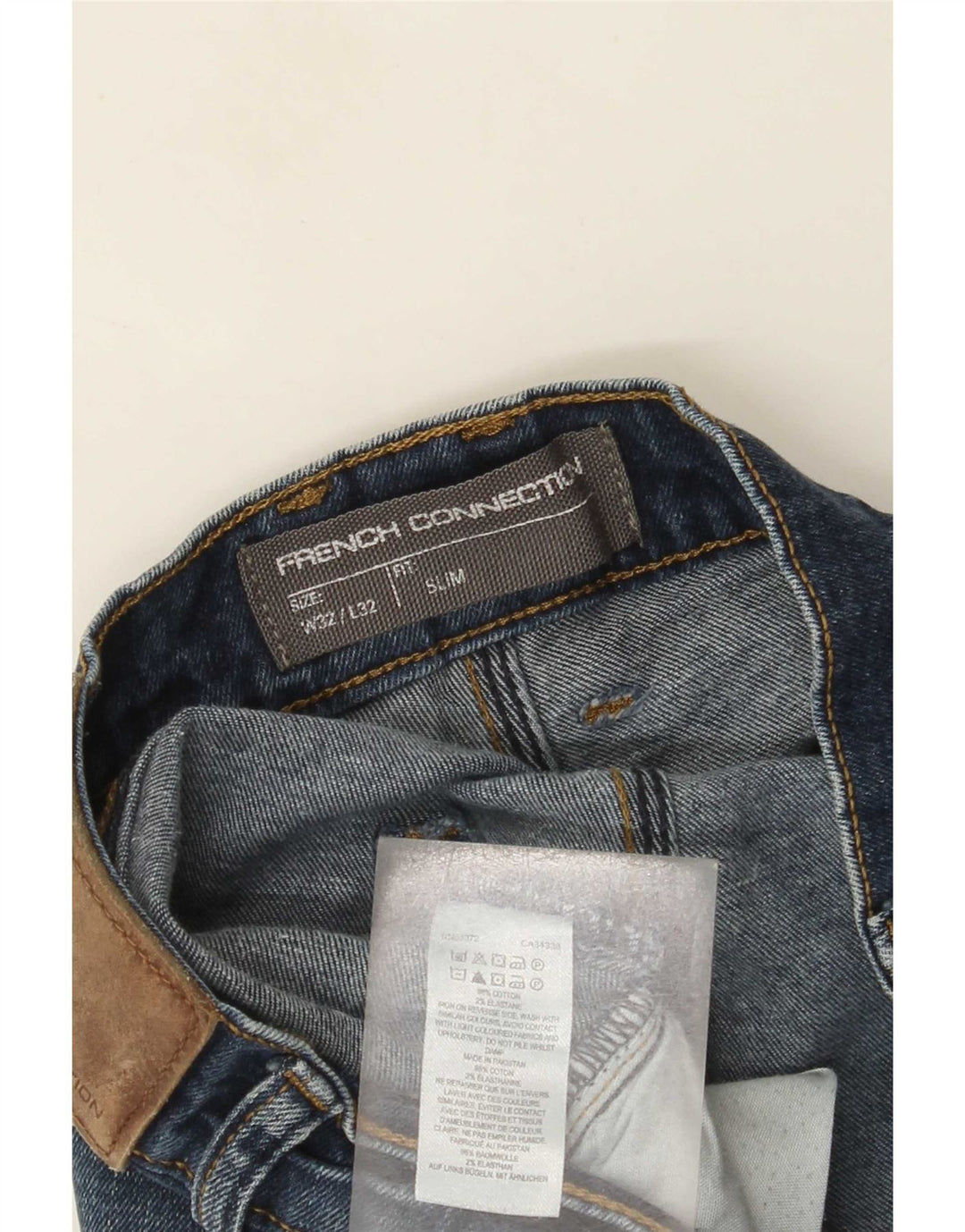 French Connection Herre Slim Jeans W32 L32 Blå Bomuld
