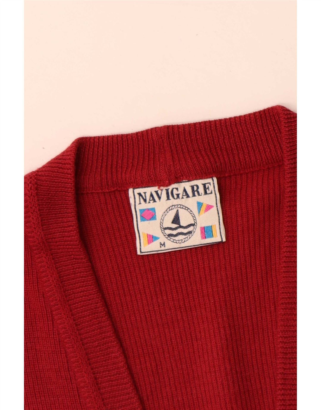 Navigare Herre cardigan sweater Medium Rød