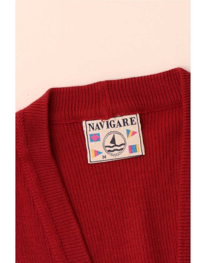 Navigare Herre cardigan sweater Medium Rød