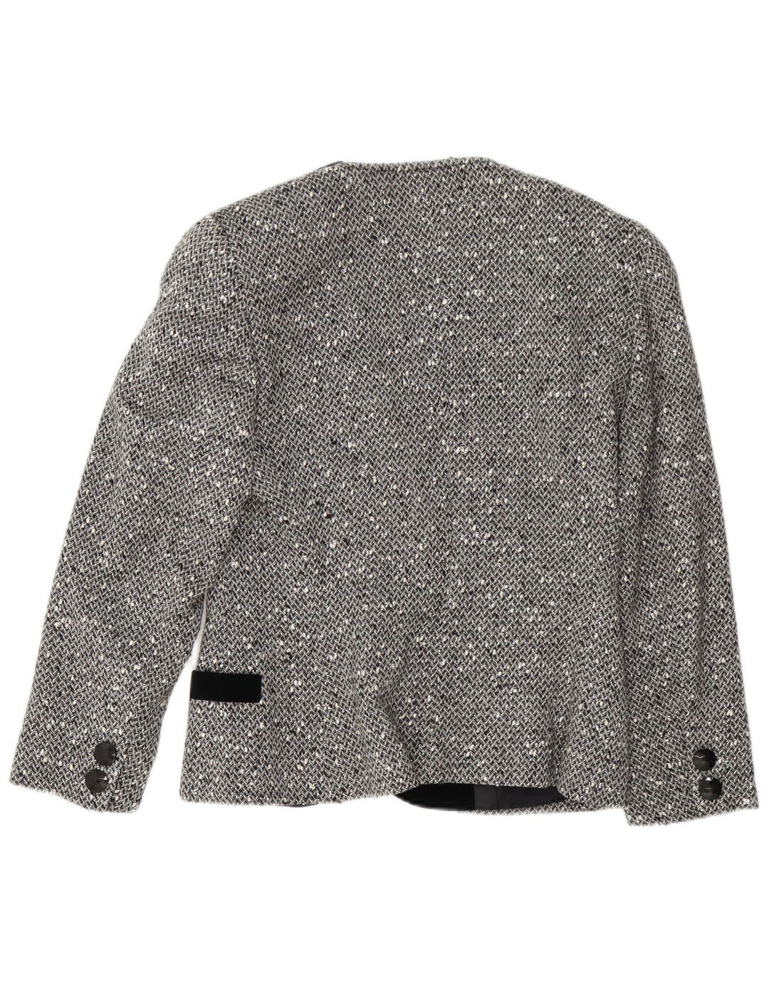 Chic 3-knaps 2-delt nederdelsæt til kvinder IT 42 Medium W28 Grå Flecked