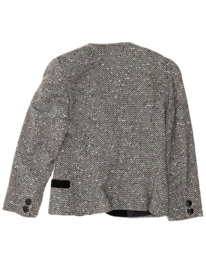 Chic 3-knaps 2-delt nederdelsæt til kvinder IT 42 Medium W28 Grå Flecked