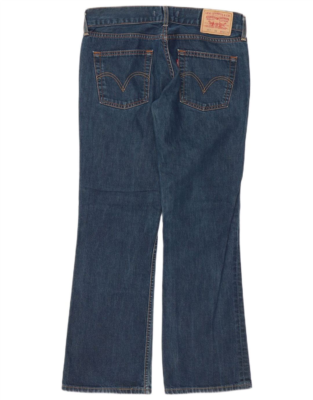 Levi's Dame 557 Bootcut Jeans W32 L32 Blå Bomuld
