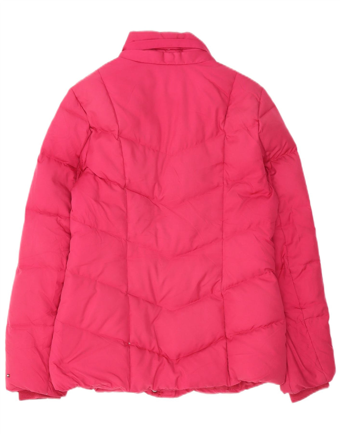 Tommy Hilfiger, polstret hættejakke til kvinder UK 10 Small Pink Polyester