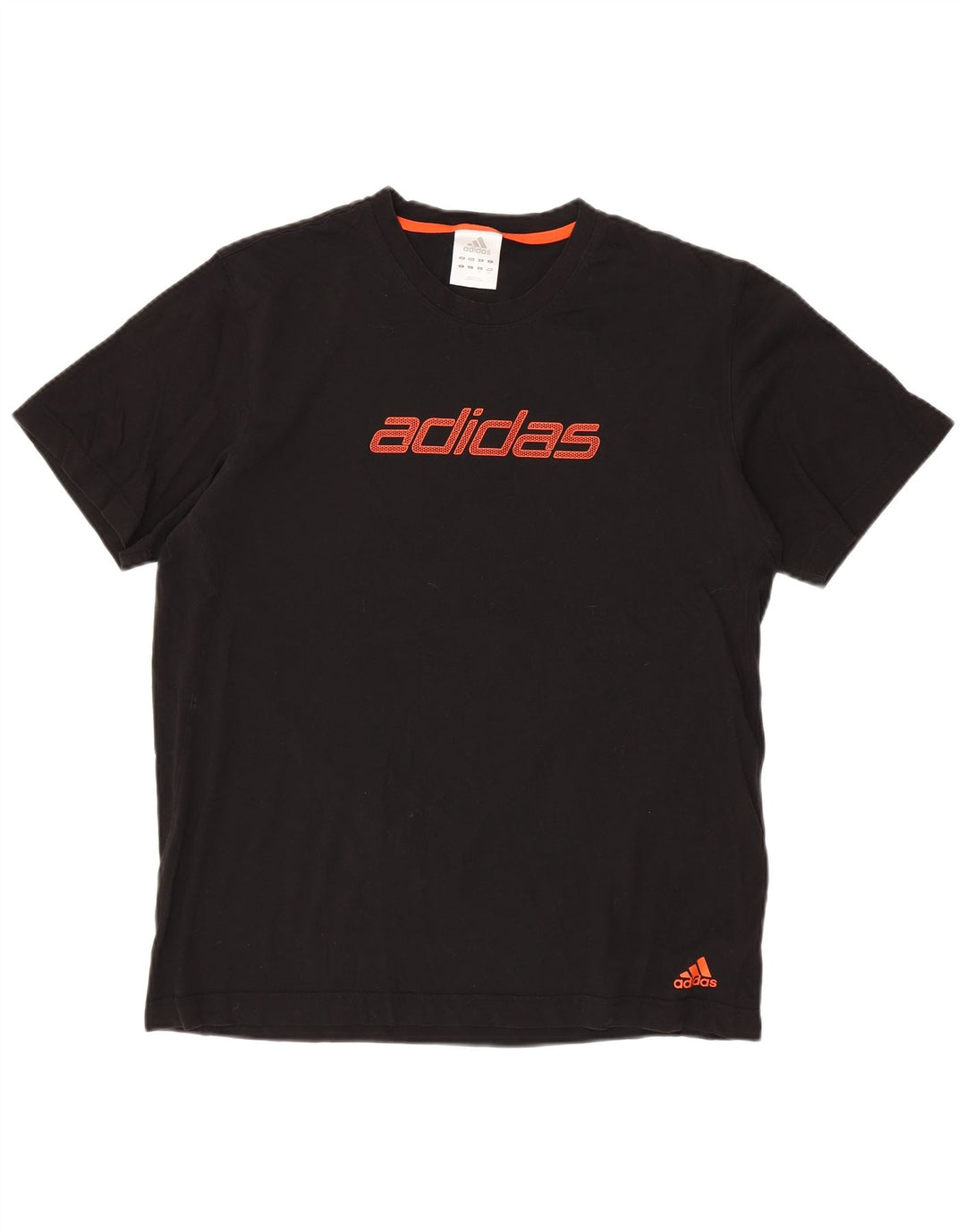 ADIDAS Grafisk T-shirt top til mænd, stor sort bomuld