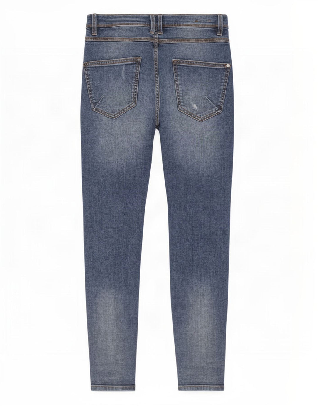Zara Mens Distressed Slim Jeans EU 38 Small W30 L26 Blue Cotton