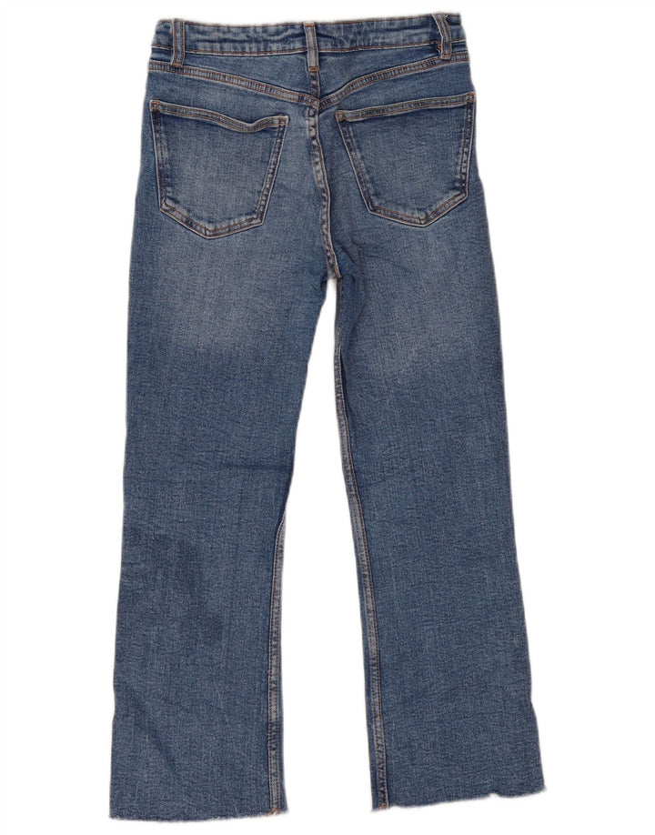 Zara Dame Straight Jeans EU 36 XS W26 L24 Blå
