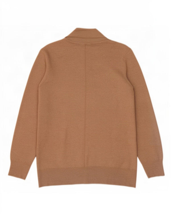 Marks & Spencer Dame Longline Åben Cardigan Sweater UK 16 Large Beige