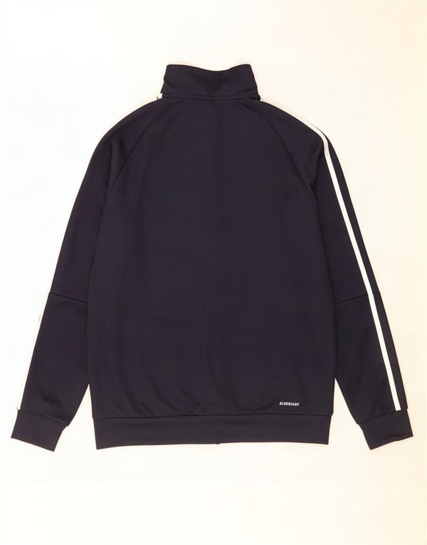 Adidas drenge Aeroready træningsdragt topjakke 13-14 år marineblå polyester