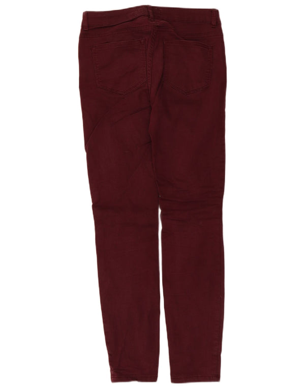 Fat Face Dame Skinny Casual Bukser UK 8 Small W28 L27 Maroon