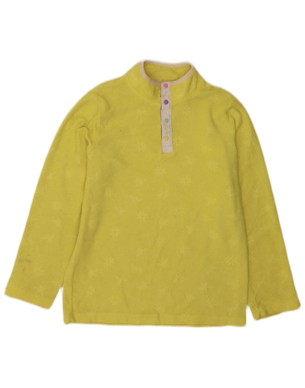 Mountain Warehouse Boys Button Neck Fleece Jumper 12-13 år Gul Blomster