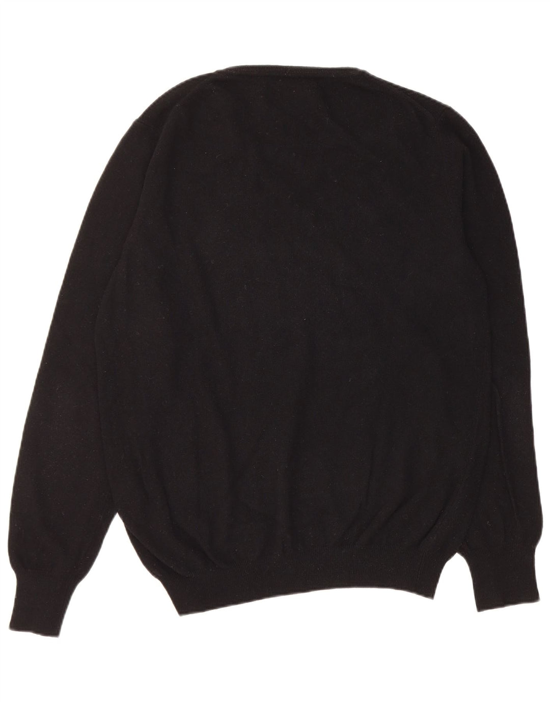 Liu Jo Herre V-hals trøje Sweater Large Sort Virgin Wool