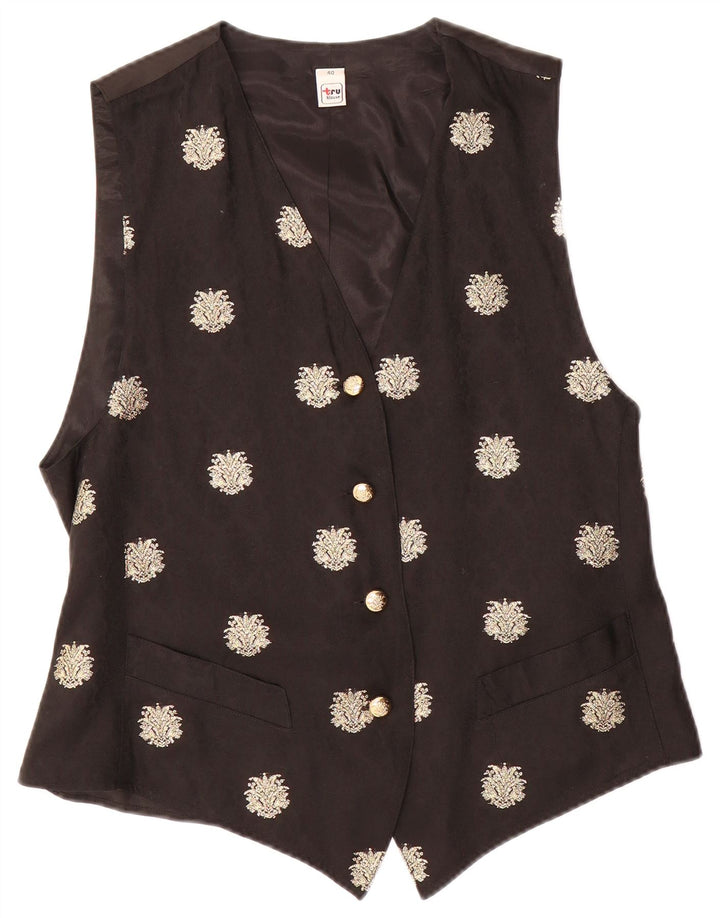 TRU Damevest EU 40 Medium Black Floral Acetate