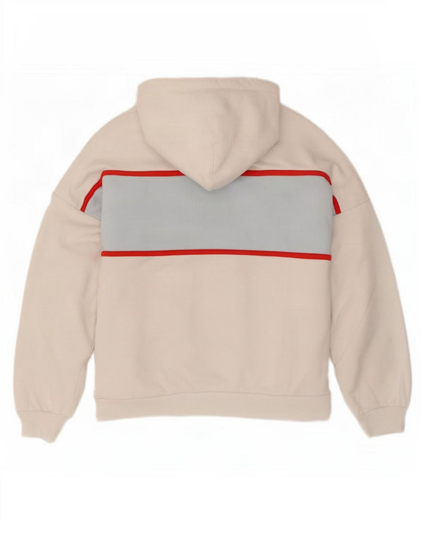 Levi's Grafisk Oversized Hoodie Jumper UK 10 Small White Colourblock