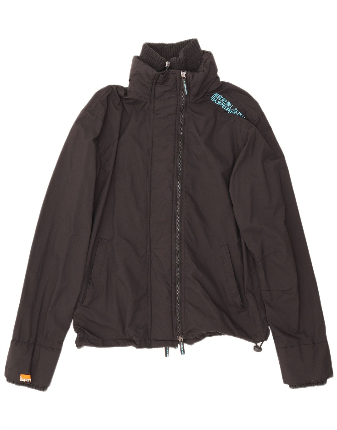 Superdry Regnjakke til mænd UK 40 Stor sort nylon