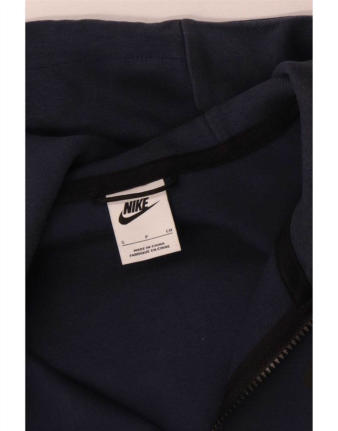 Nike Hættetrøje med lynlås til mænd, lille marineblå bomuld