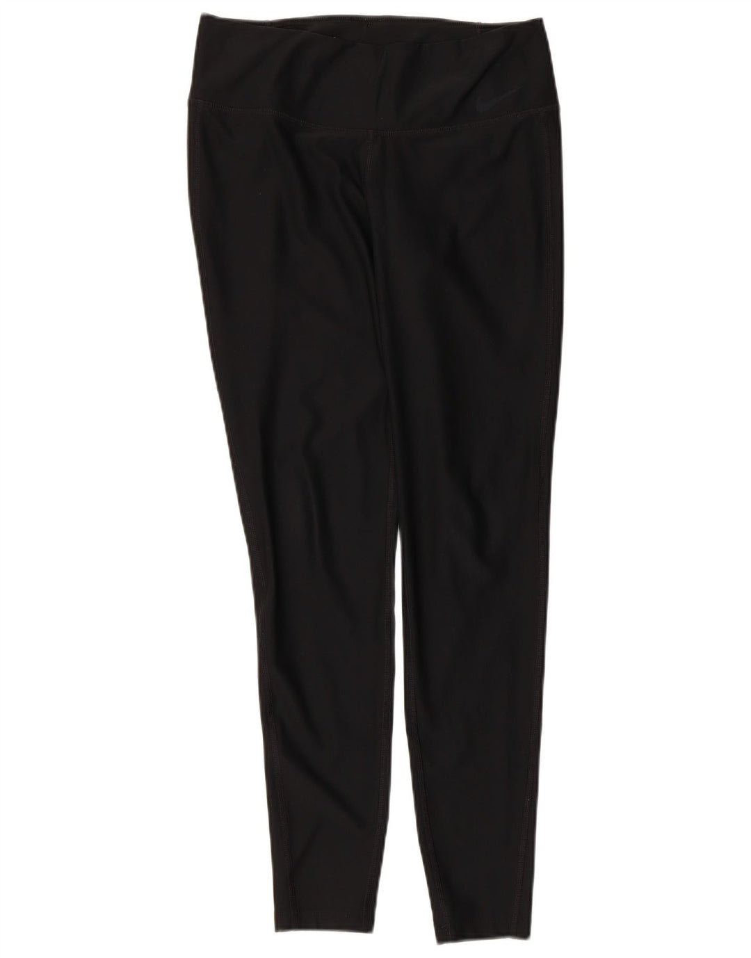 NIKE Dame Dri Fit Leggings UK 14 Medium Sort Polyester