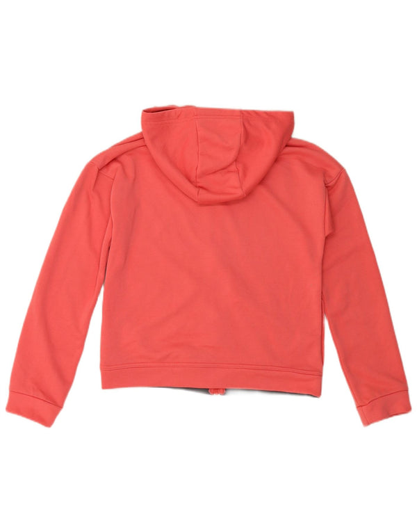 Nike piger Dri Fit grafisk hættetrøje med lynlås 13-14 år Pink Colourblock