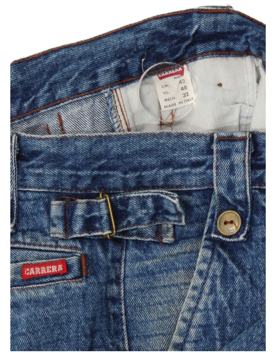 Carrera Dame Højhøjde Løse Jeans W32 L27 Blå Bomuld