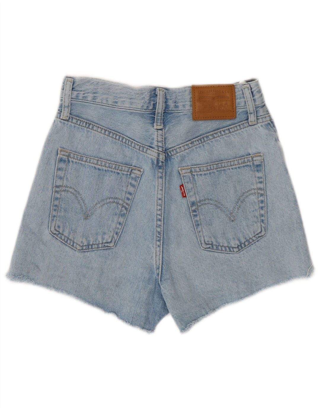 LEVI'S Dame Ribcage Højtaljede denimshorts W24 XS Blå Bomuld