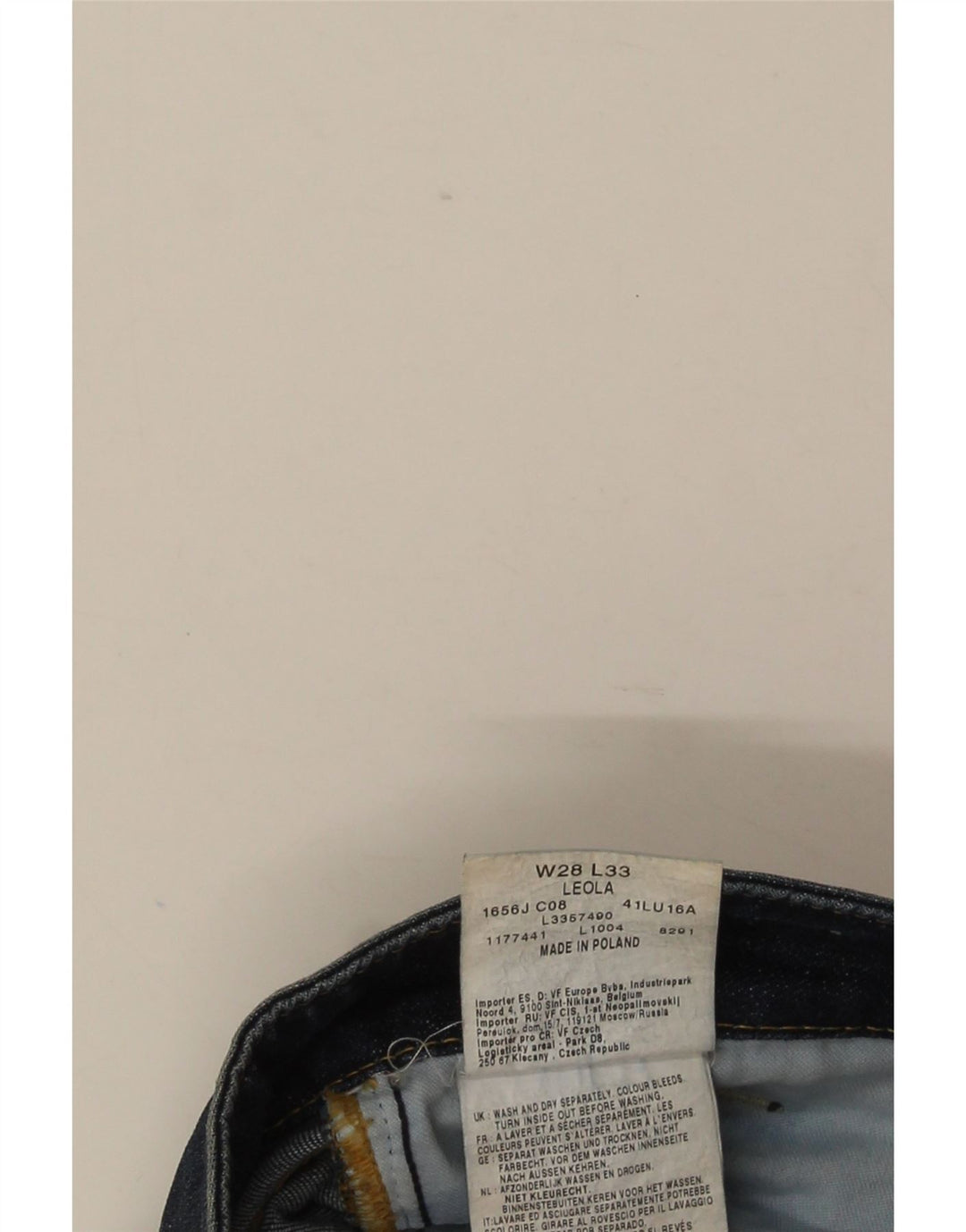 Lee Dame Leola Bootcut Jeans W28 L32 Marineblå Bomuld