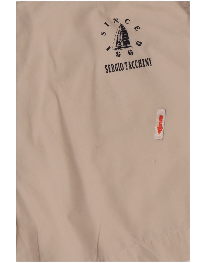 Sergio Tacchini Dame Casual Shorts IT 42 Medium W30 Hvid Bomuld