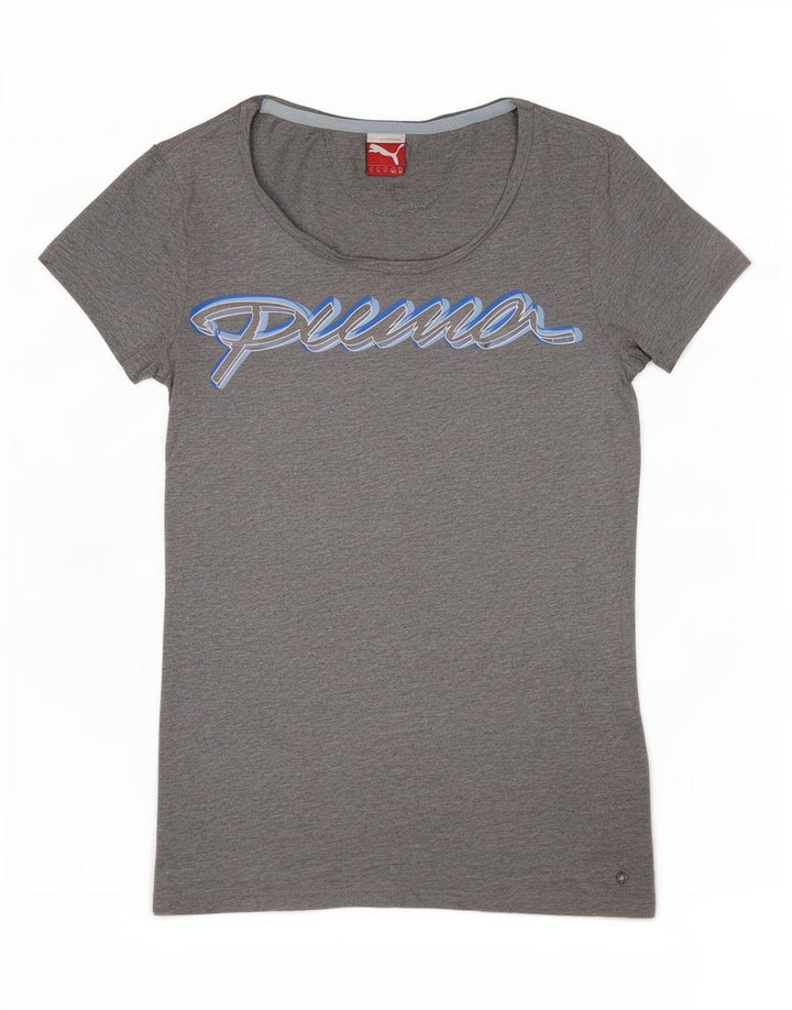 Puma Grafisk T-shirt top til kvinder 12 mellemgrå
