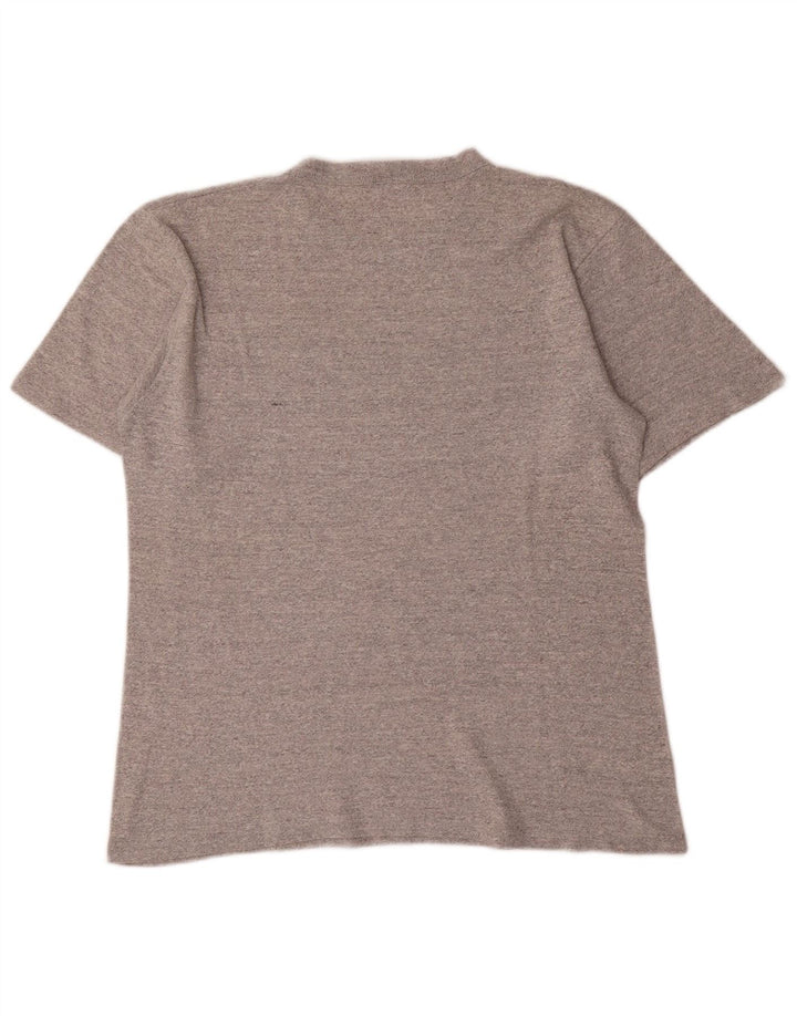 Champion Dame Grafisk T-Shirt Top UK 14 Medium Grey Bomuld