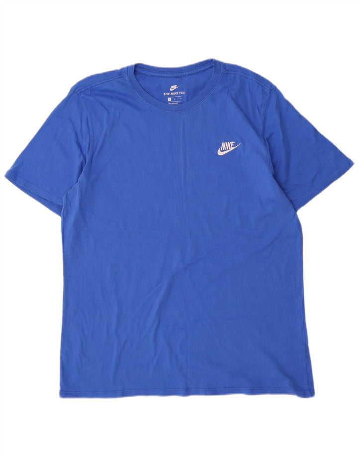 Nike T-shirt top til mænd, stor blå bomuld
