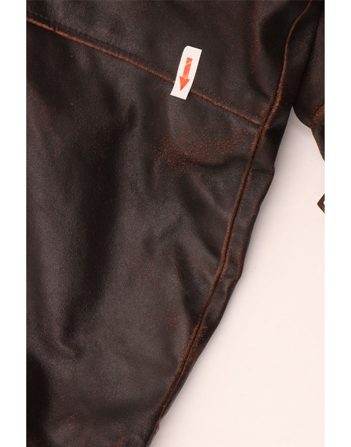 Dallas Herre Læderjakke UK 42 XL Brun Læder