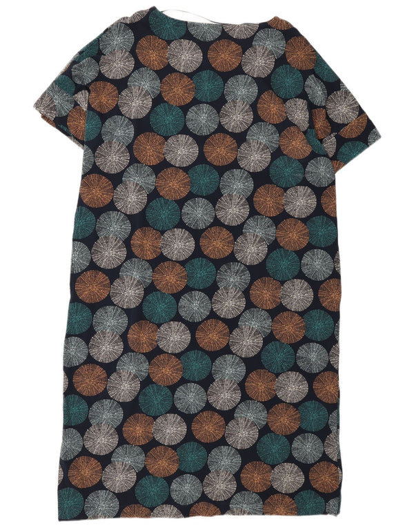 Seasalt Womens Shift Dress UK 20 2XL Marineblå Geometrisk Bomuld