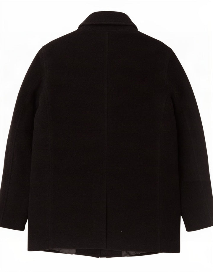 Zara Herre Overfrakke UK 42 XL Sort Uld