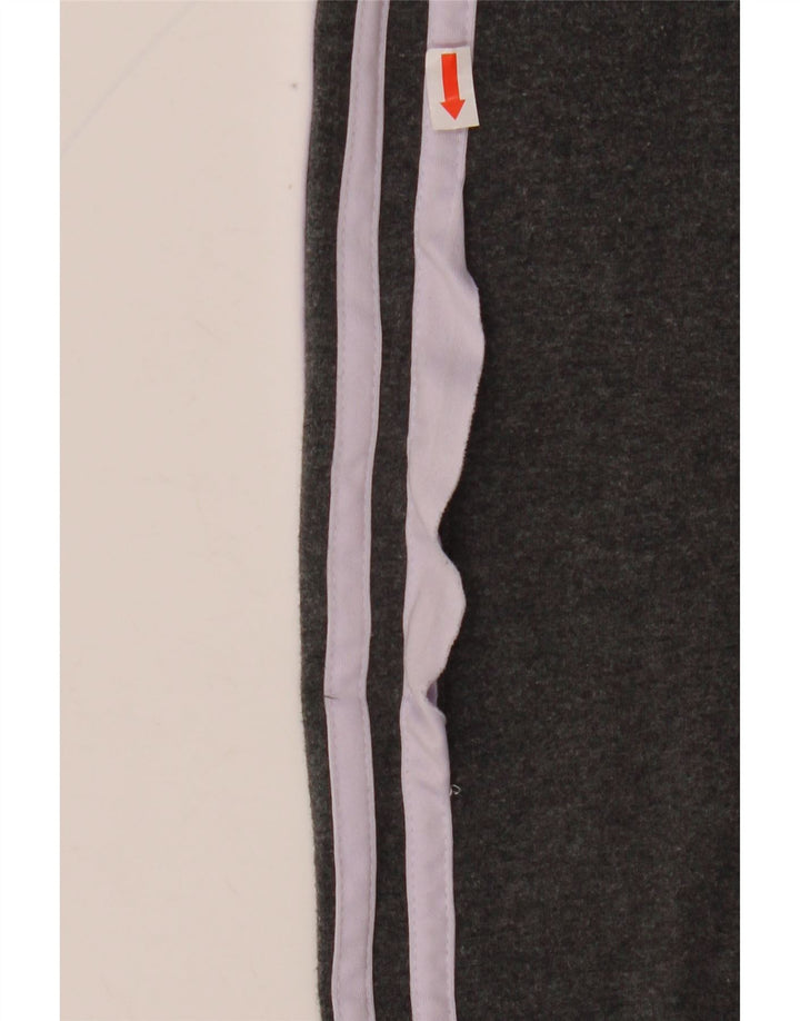 ADIDAS Dame Leggings UK 12 Medium Grey Bomuld