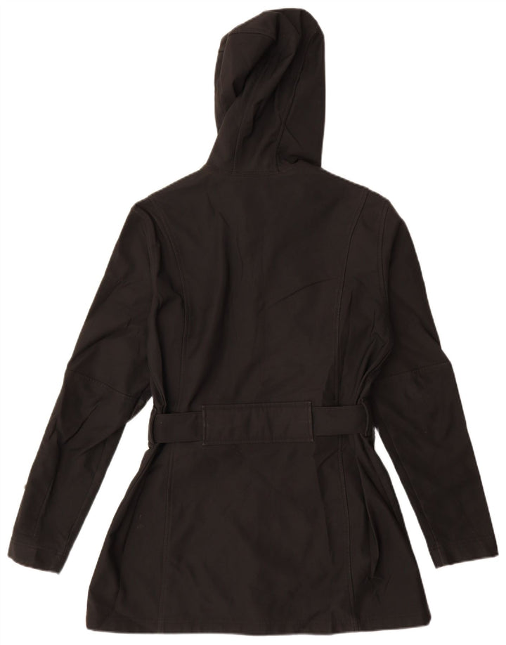 NIKE vindjakke med hætte til kvinder UK 12 Medium Sort polyester