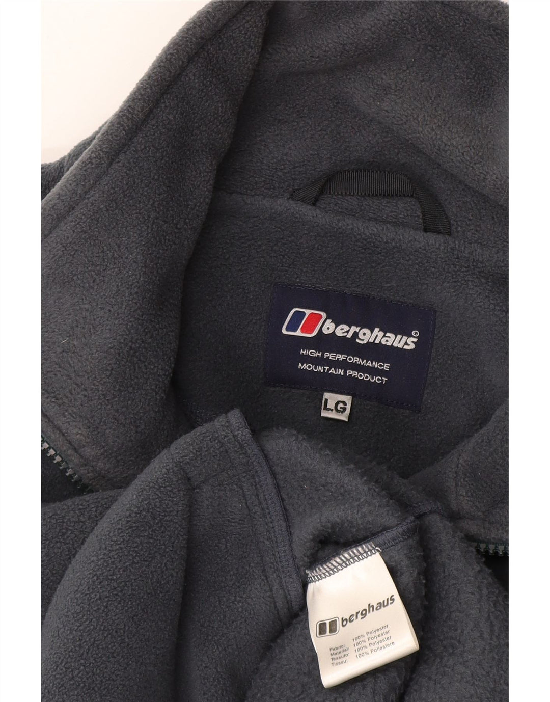 Berghaus Fleecejakke til mænd UK 40 Large Navy Blue Polyester