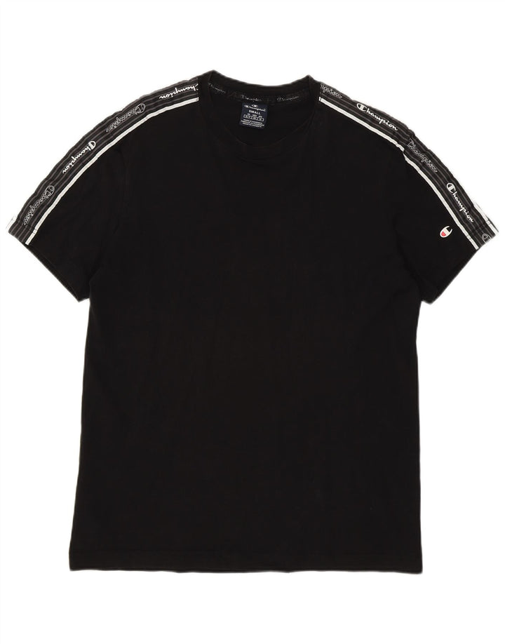 Champion Herre Grafisk T-Shirt Top Lille Sort