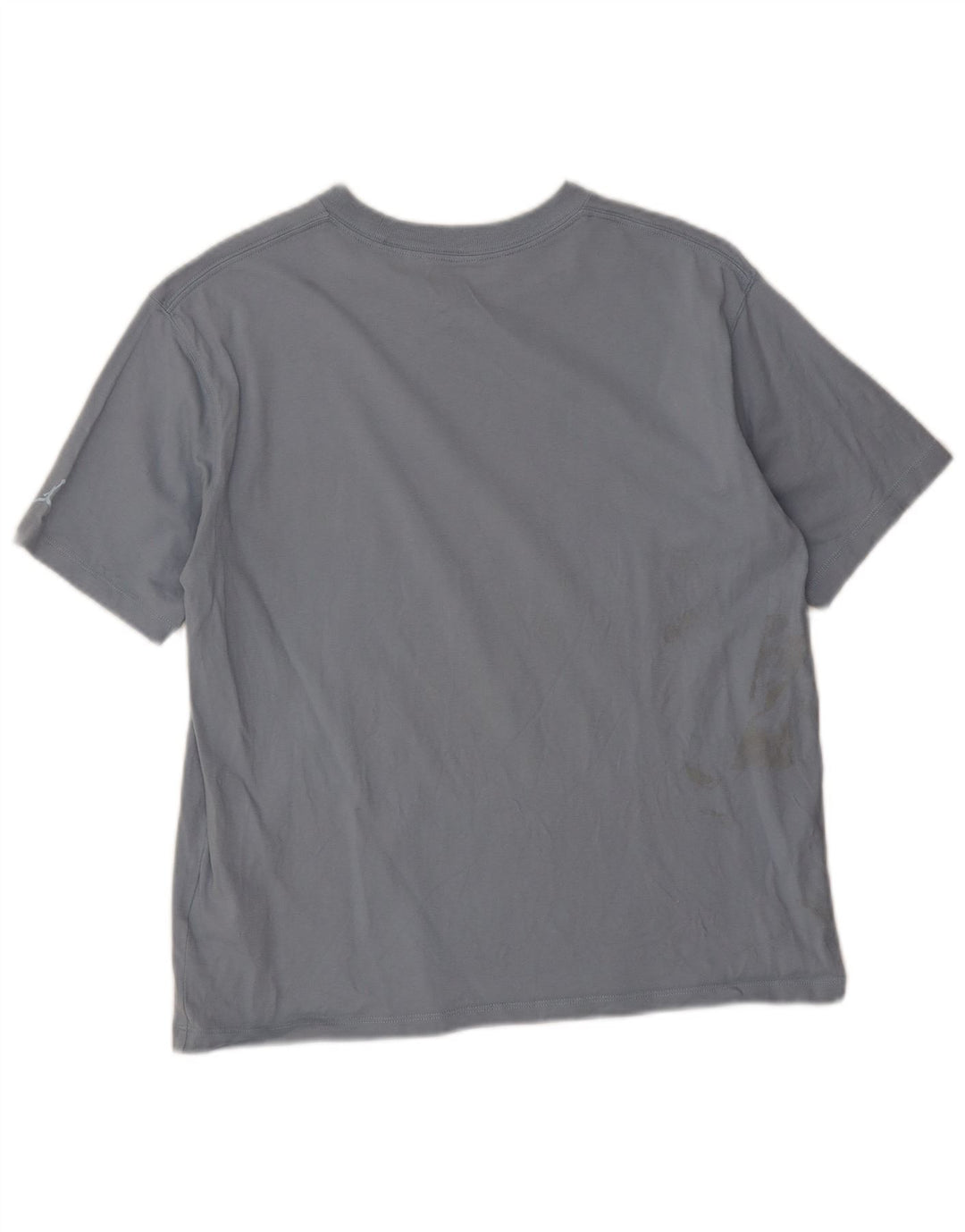 Jordan Dame Oversized grafisk T-shirt Top UK 10 Lille Grå Bomuld