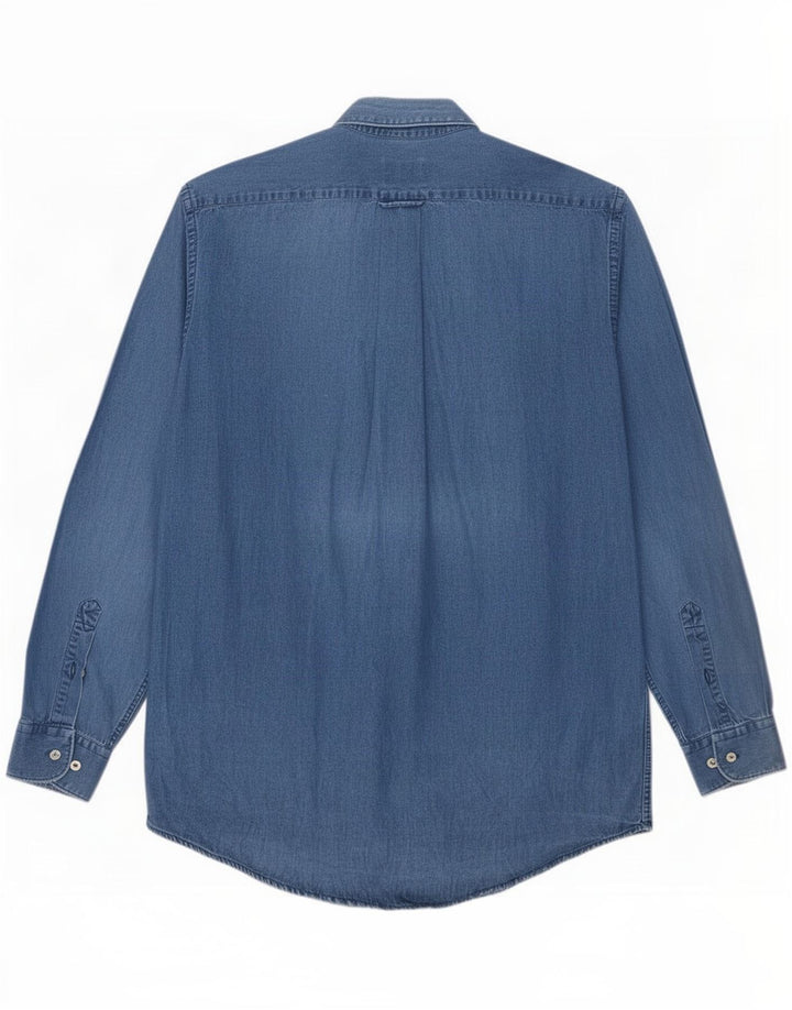 Lacoste Herre denimskjorte str. 39 Medium Blue Cotton