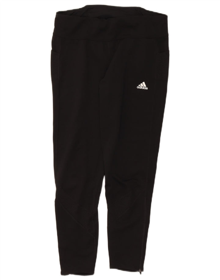 ADIDAS Aeroready Leggings til kvinder UK 16/18 Large Black Polyester