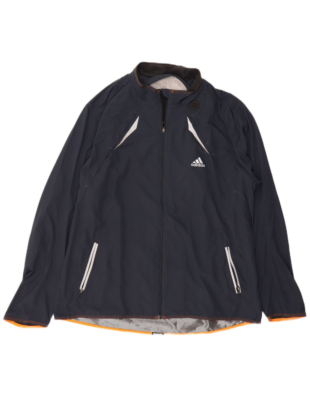 ADIDAS Herre Clima 365 Regnjakke UK 42 XL Navy Blue Polyester