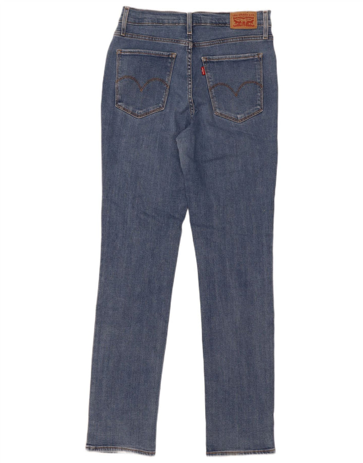 Levi's Dame 724 Højtaljede lige jeans W30 L32 Blå Bomuld