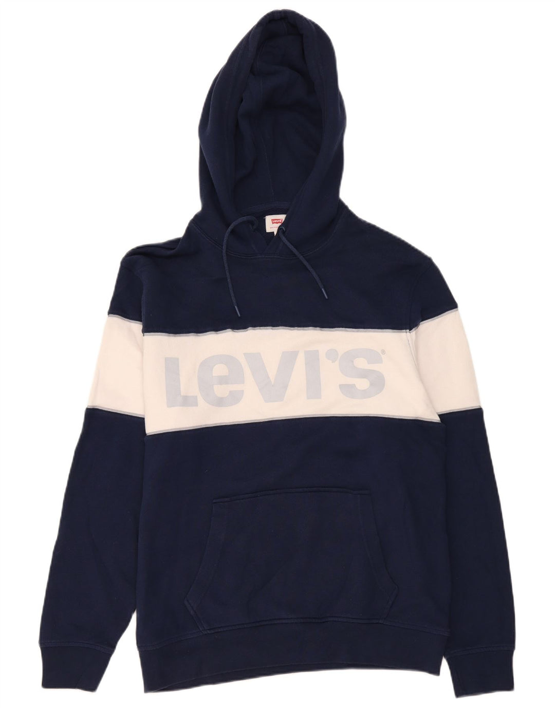 Levi's Grafisk hættetrøje til mænd Medium Marineblå Colourblock Bomuld