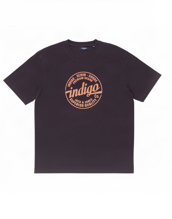 Jack & Jones Herre grafisk T-shirt Top Medium Navy Blue