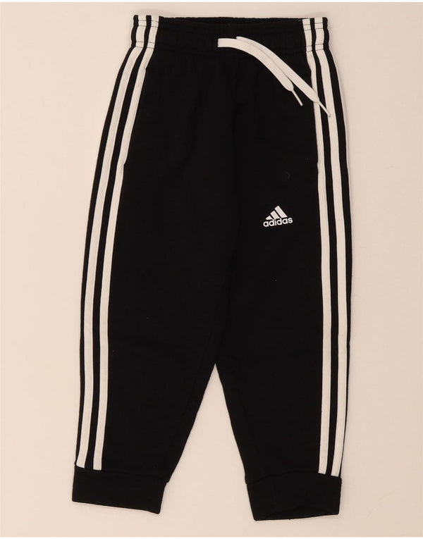 Adidas Drenge Træningsdragt Bukser Joggers 5-6 År Sort Bomuld