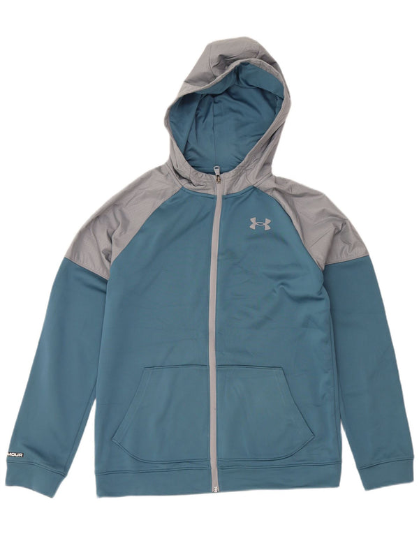 Under Armour Boys Hættetrøje med lynlås 13-14 år XL Blå Colourblock