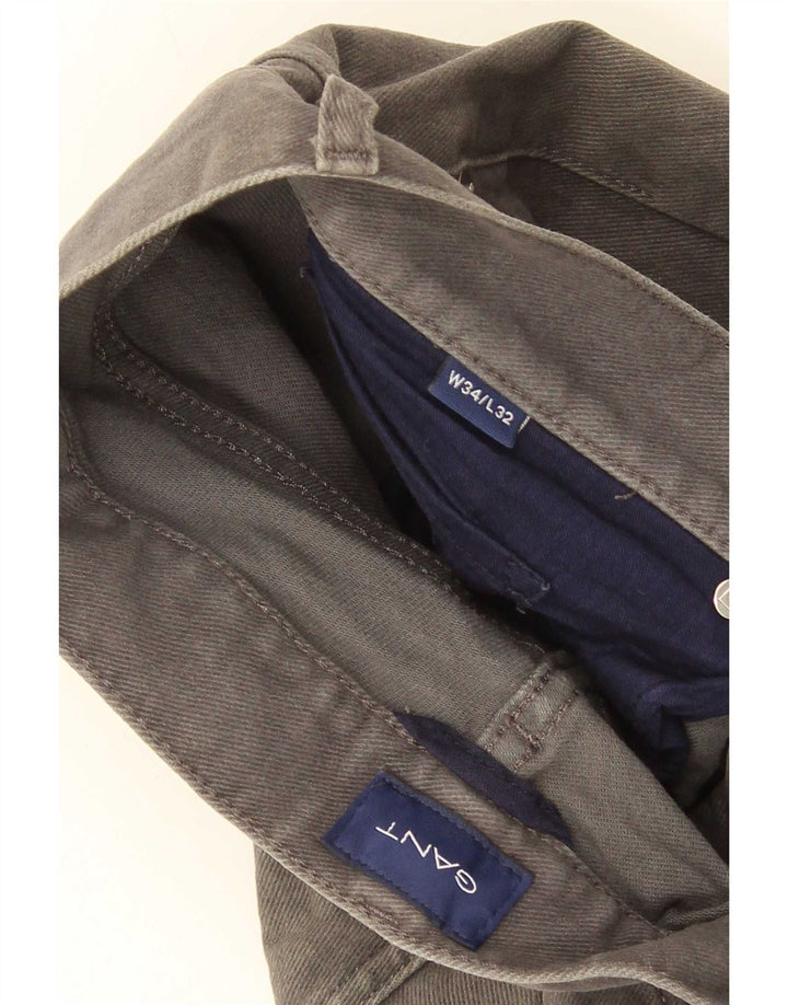 Gant Straight Jeans til mænd W34 L32 Grå